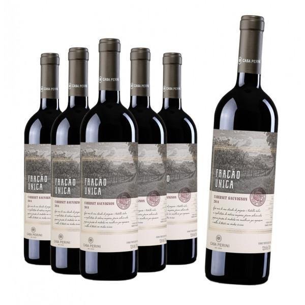 Pack 6 Vinho Casa Perini Fração Única Cabernet Sauvignon 750ml
